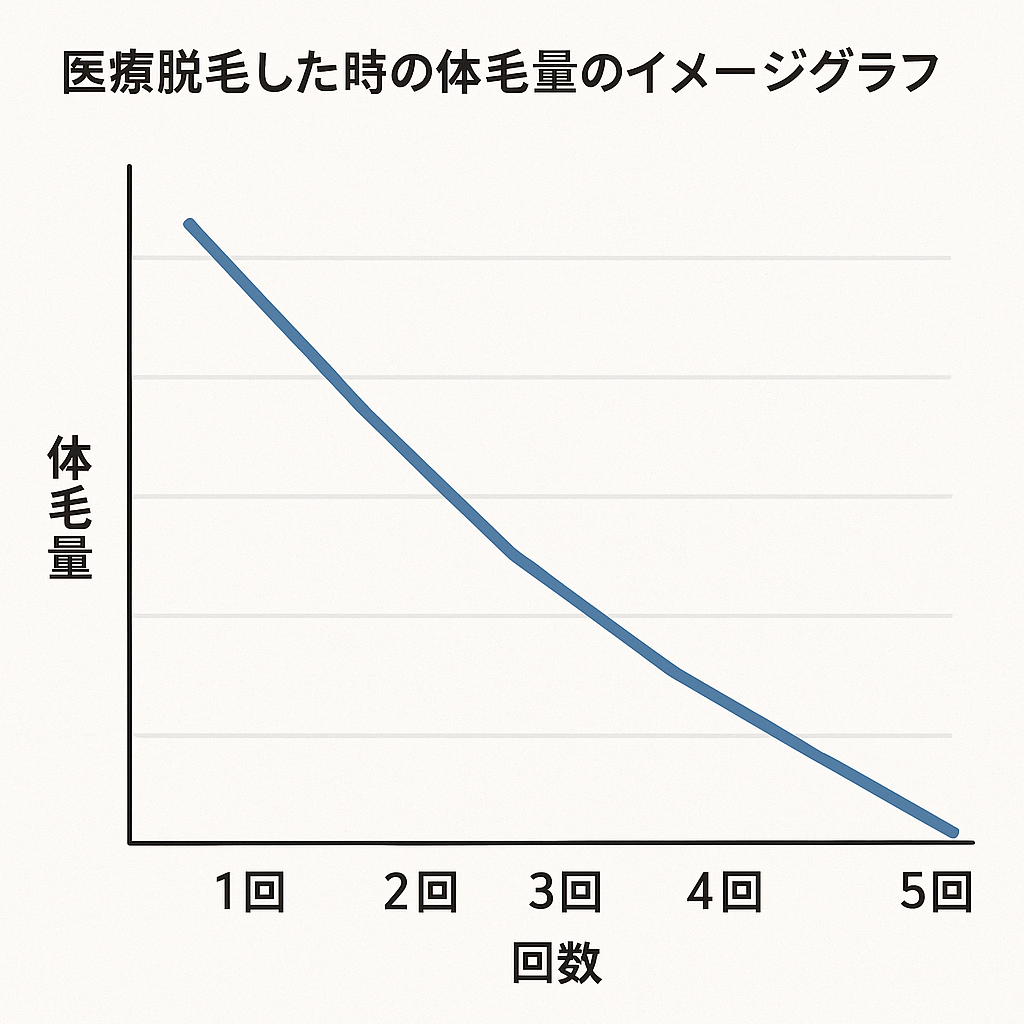 脱毛と毛周期の関係のイメージ画像
